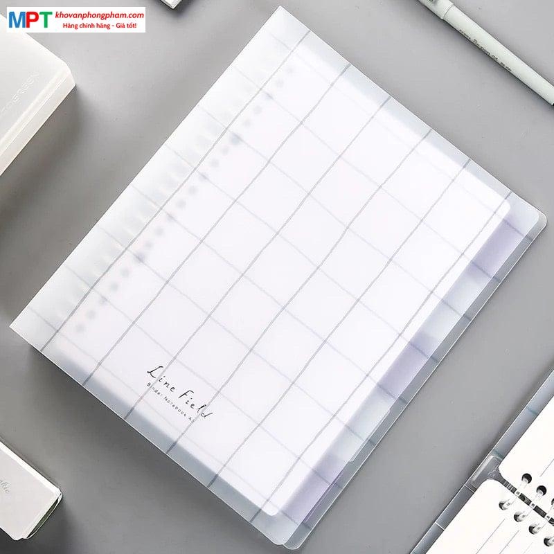 Sổ Binder còng nhựa dòng kẻ ngang có chấm Campus Line Filed khổ B5 - 50 tờ đơn