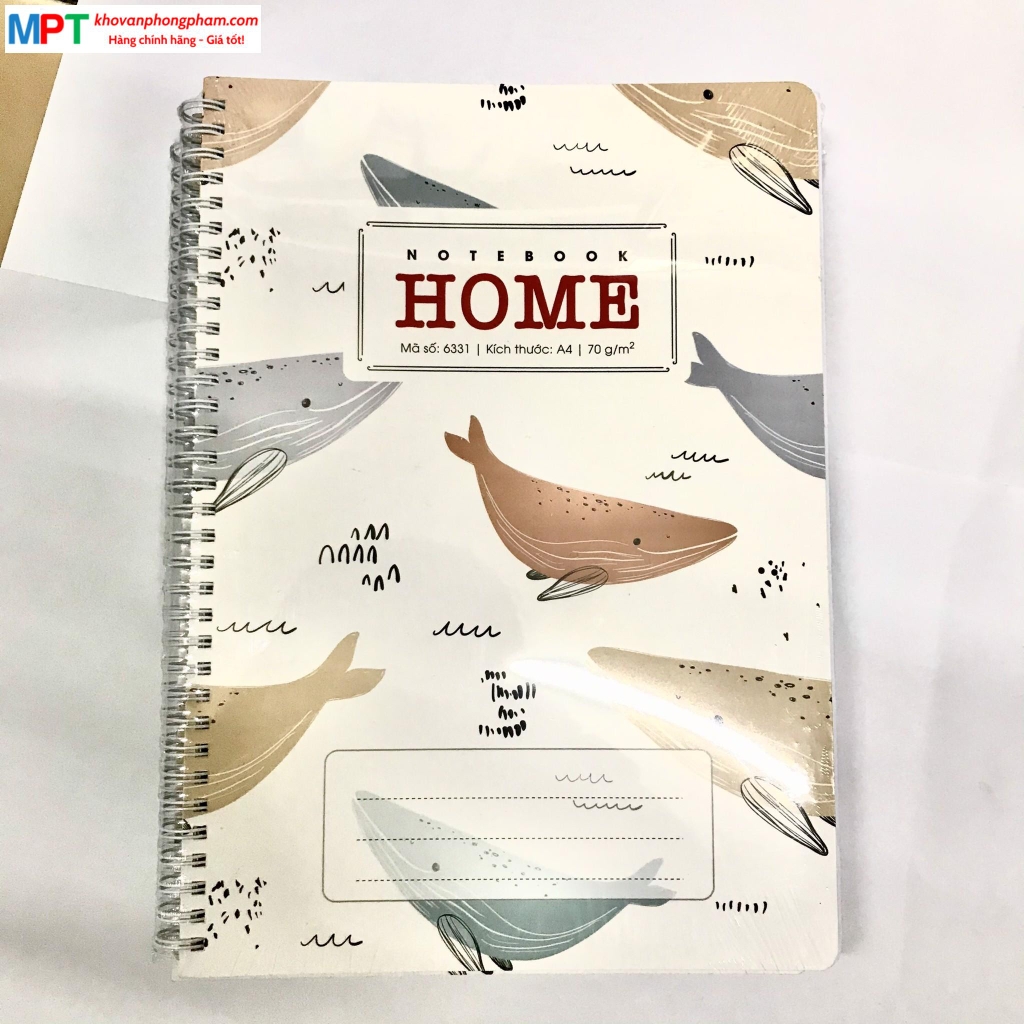 Sổ lò xo Hải Tiến bìa bồi cao cấp Home A4 200 trang 6331