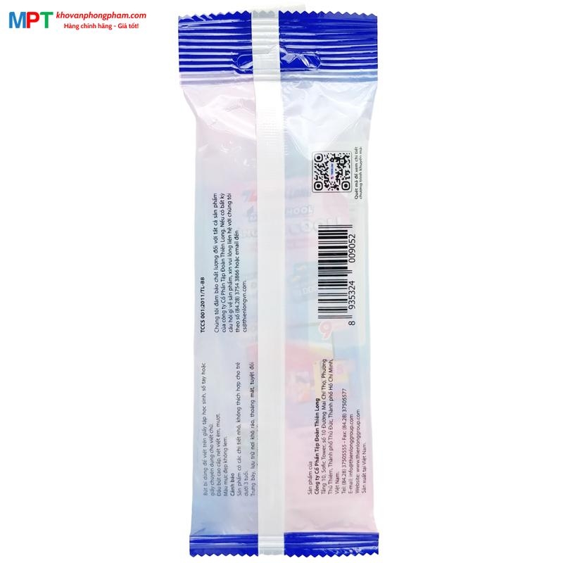 [TẶNG 1 BÚT BI] Vỉ 5 Bút bi Pro 027 ngòi 0.5 mm Thiên Long TL-105