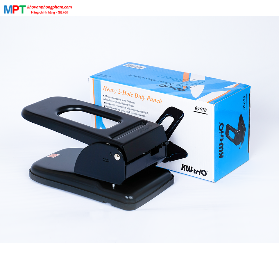 [CHÍNH HÃNG - DO CTY VIỄN ĐÔNG NHẬP KHẨU] Đục lỗ Kw-TriO 9670 - Đục 70 tờ