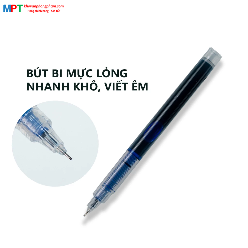 Bút Gel Việt Lợi VL-058 ngòi 0.5mm - mực ra đều, nhanh khô, nét êm trơn