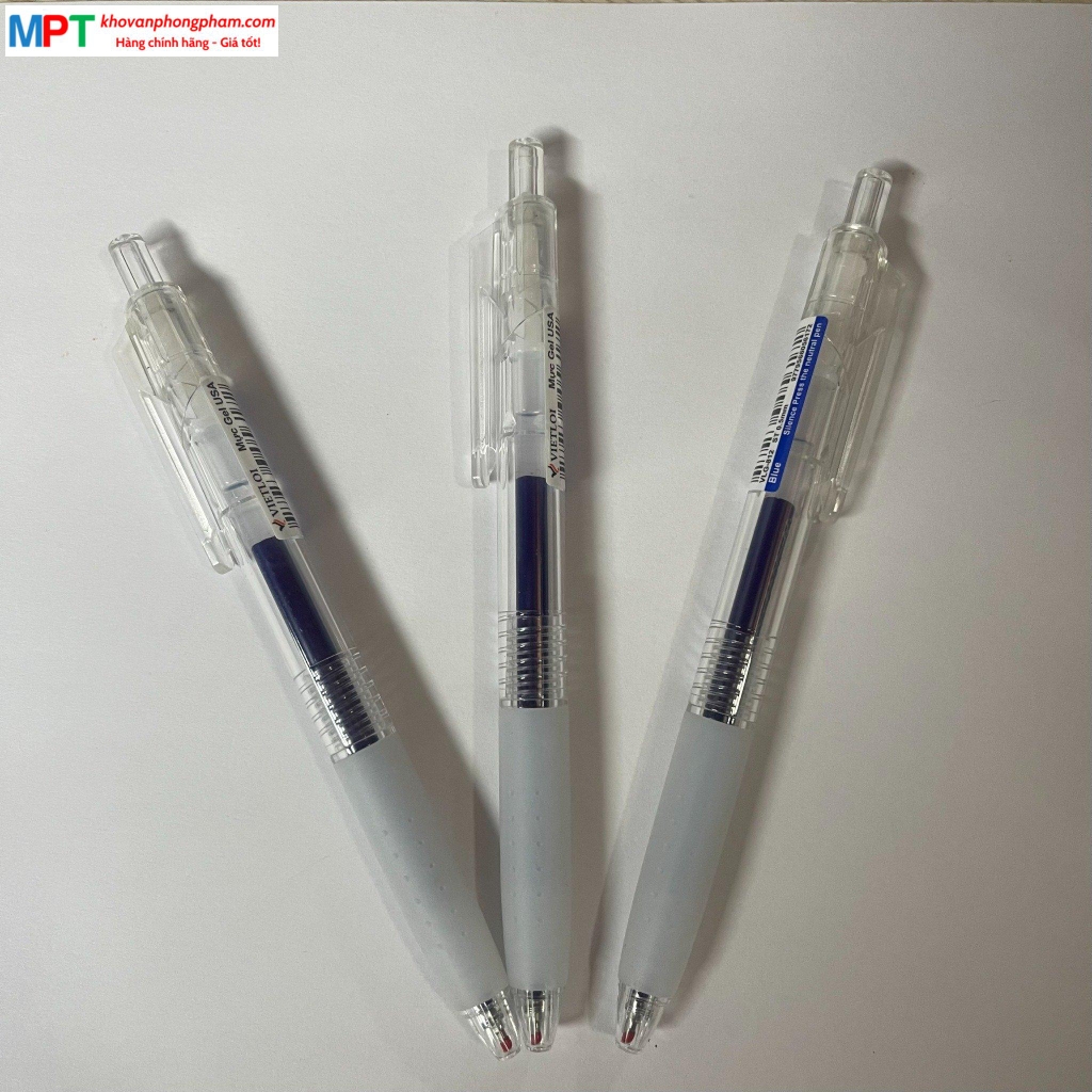 Bút gel bấm im lặng SILENCE Việt Lợi VLG-812 ngòi 0.5mm