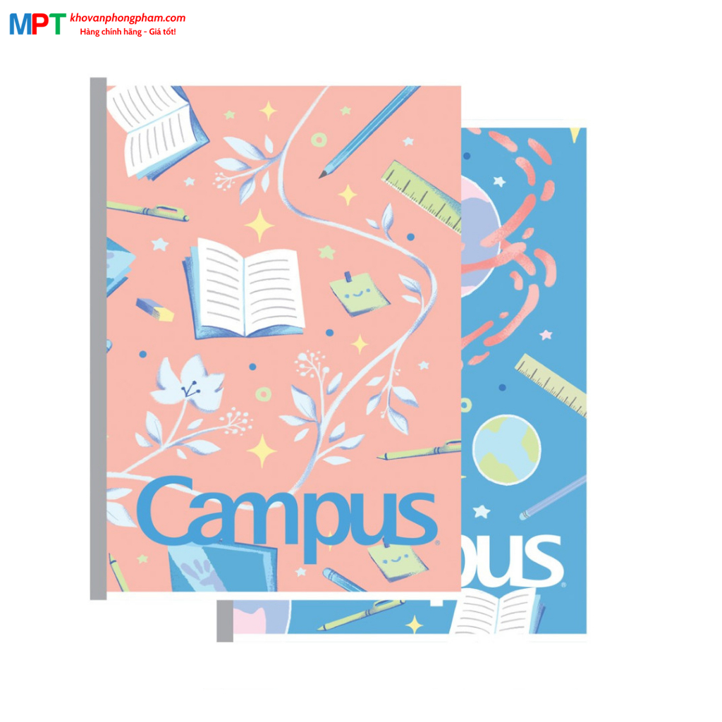 [MẪU MỚI 2023] Vở kẻ ngang Campus ENJOY THE MOMENT 200 trang - Mua 5 quyển tặng bút bi