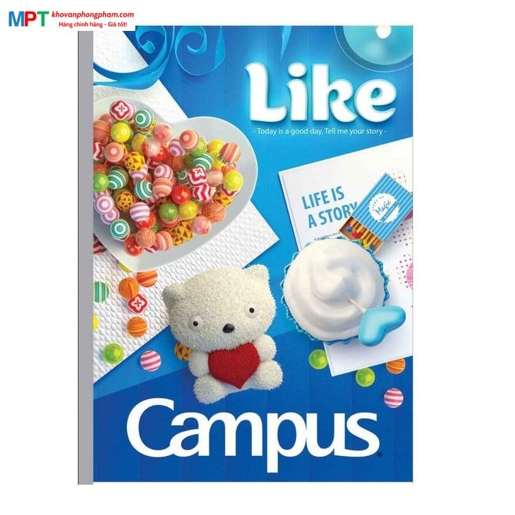 [SIÊU RẺ] Lốc 10 Vở kẻ ngang Campus Gift 80 trang - Tặng 1 bút bi