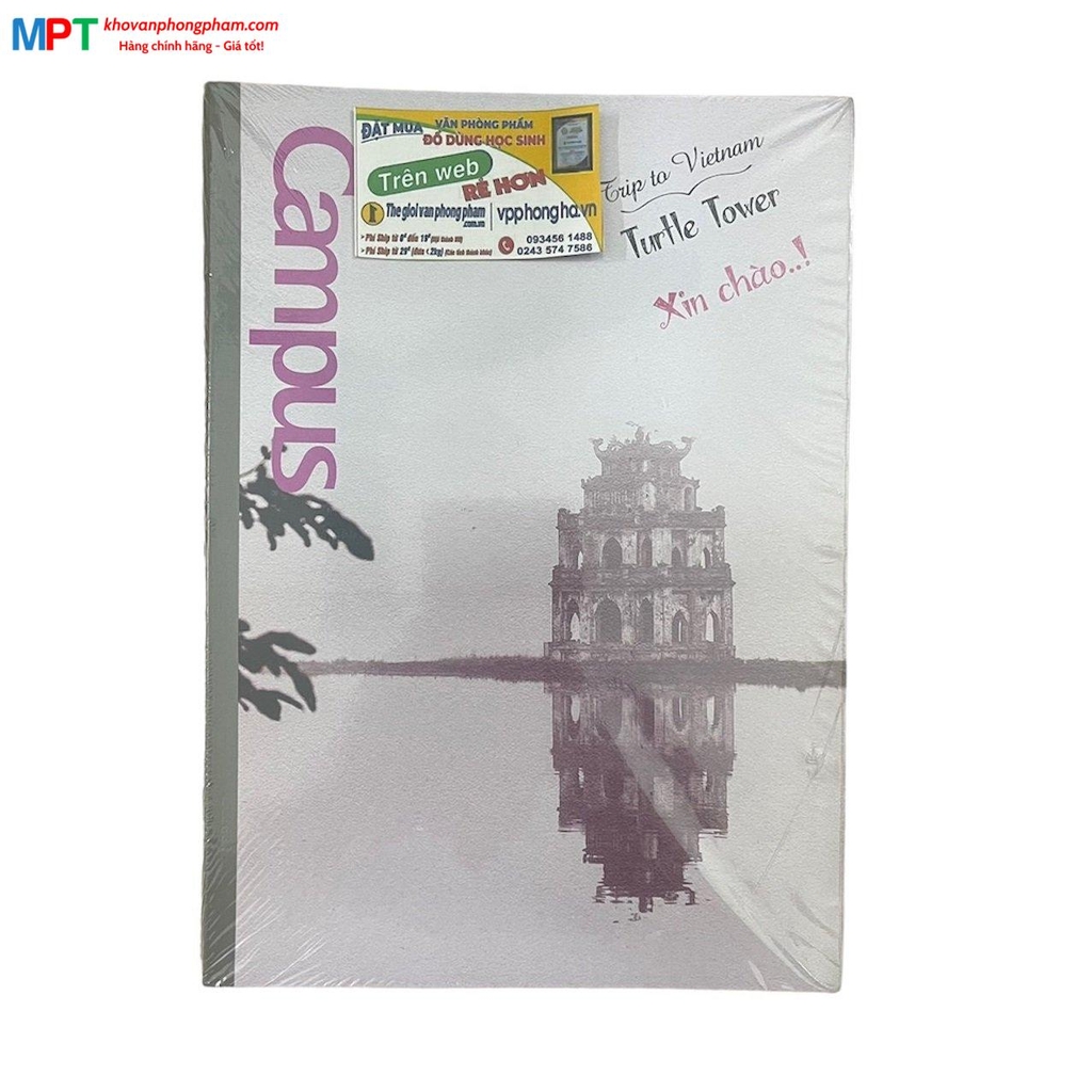 [MẪU MỚI 2023] Vở Campus HANOIAN 80 trang dòng kẻ ngang - Mua 10 quyển tặng bút bi