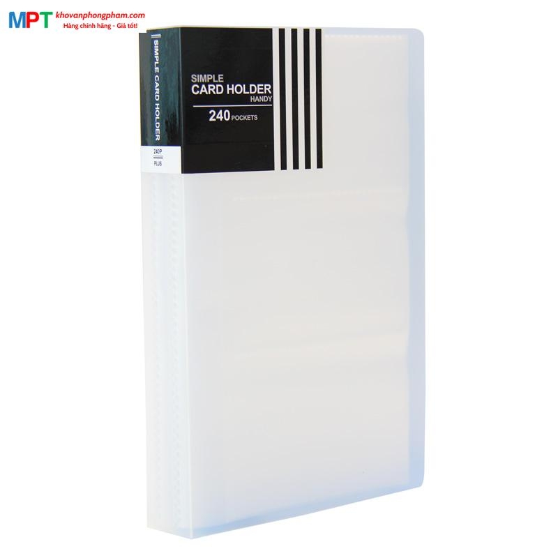 Sổ lưu danh thiếp Plus 120 thiếp cỡ A5 - Name card holder A5-120P