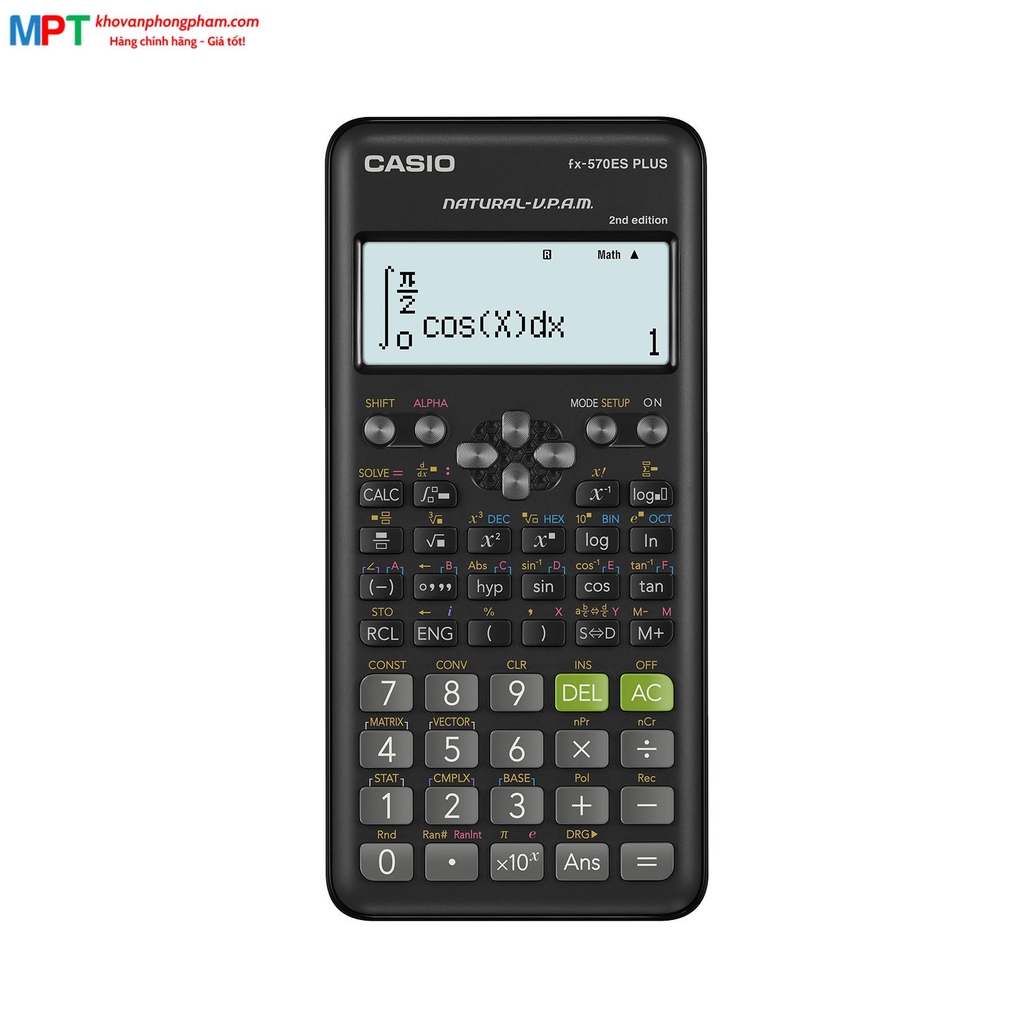 [CHÍNH HÃNG DO BITEX PP] Máy tính Casio FX-570ES PLUS - Tặng 05 bút bi cao cấp hoặc 01 túi clearbag