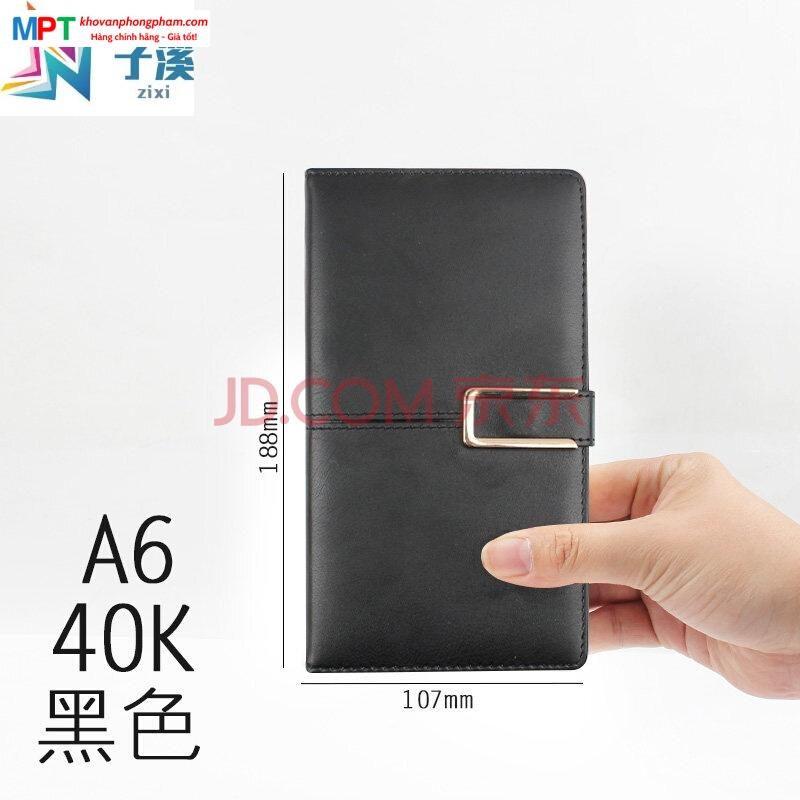 Sổ bìa da Heeton A40-889 cài khuy khổ A6 (107x188mm)