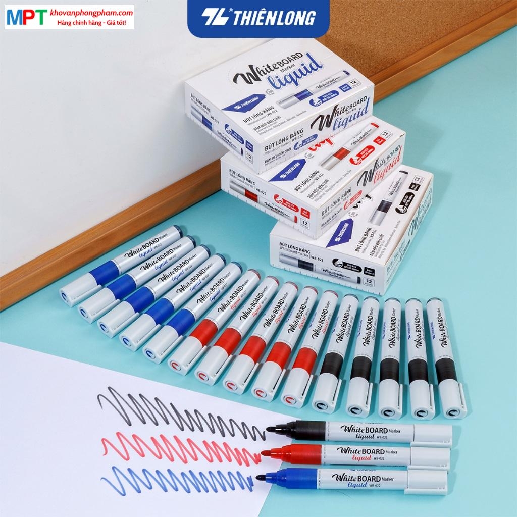 Bút lông bảng Thiên Long WB-022 Whiteboard Marker Liquid đầu 2.5 mm