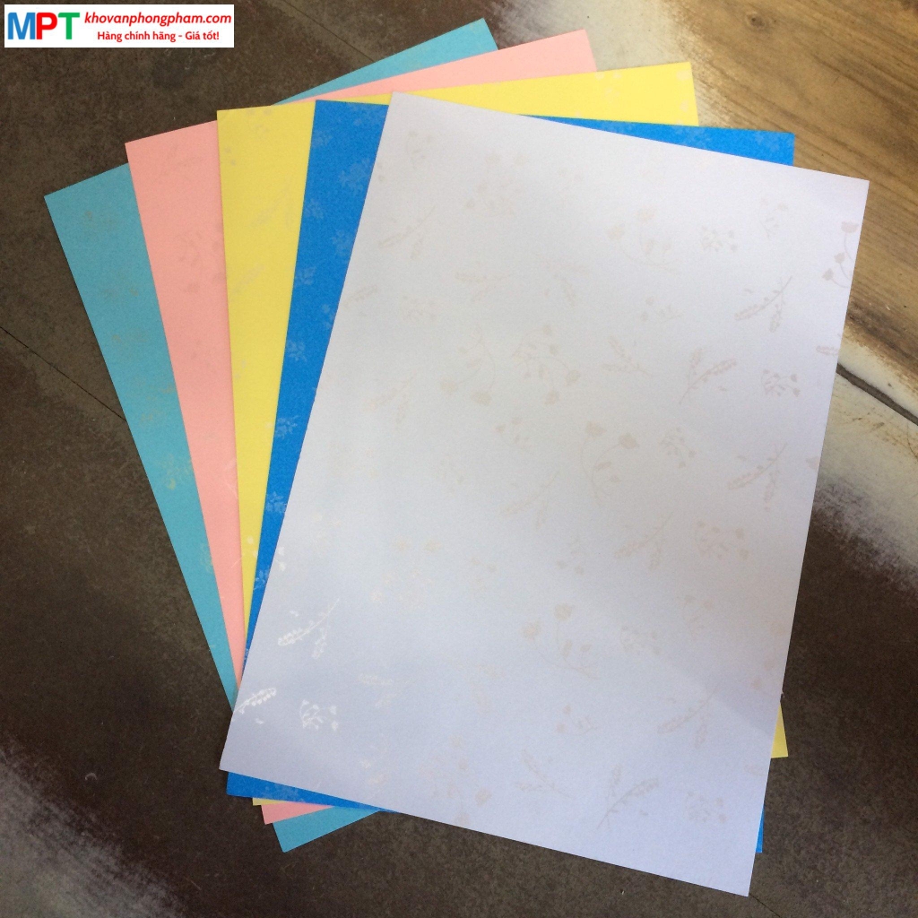 Bìa vân thơm A4 ĐL180gsm (Giấy bìa thơm)