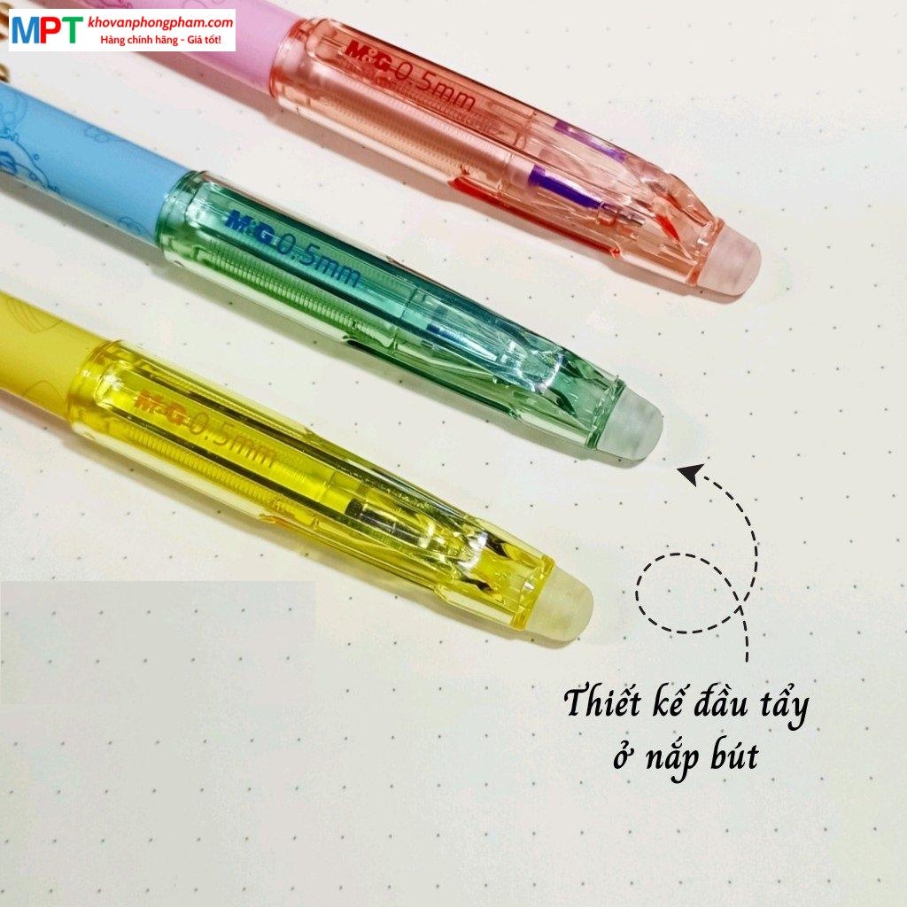 Bút gel xóa được M&G AKP182A6 nét 0.5mm - Mực đen, mực xanh