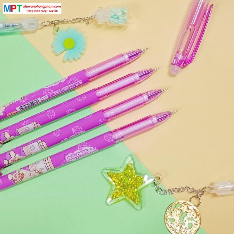 Bút gel xóa được M&G AKP182A7 nét 0.5mm - Mực tím