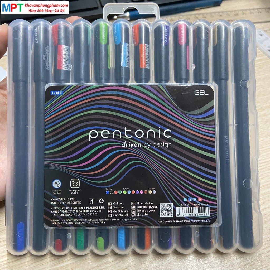 Vỉ 12 Bút gel LinC Pentonic 856