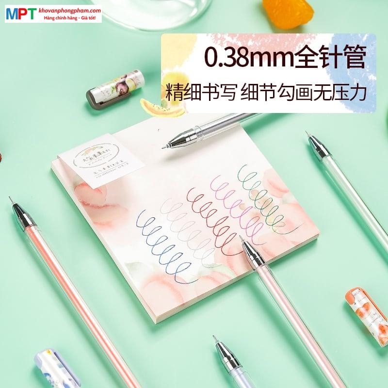 Bút nước nhiều màu 0.38mm M&G AGP175Y8 (vỉ 5 màu)