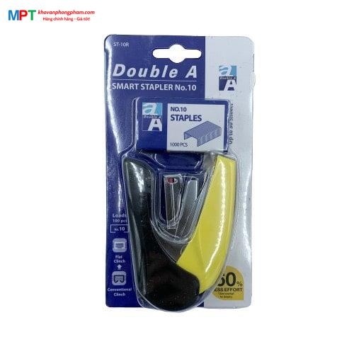 Dập ghim trợ lực Double A bấm được 30 tờ tặng kèm 1 hộp ghim (Sử dụng ghim số 10)
