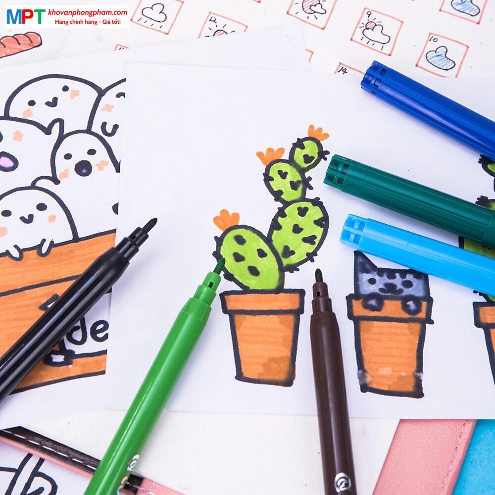 Bút dạ màu 18 màu Deli C10013