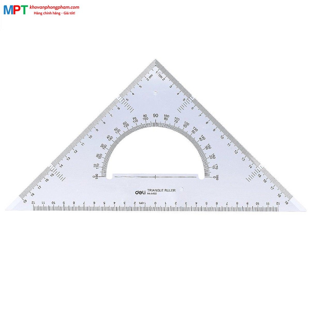 Bộ Thước Eke Deli 6430 - 28cm