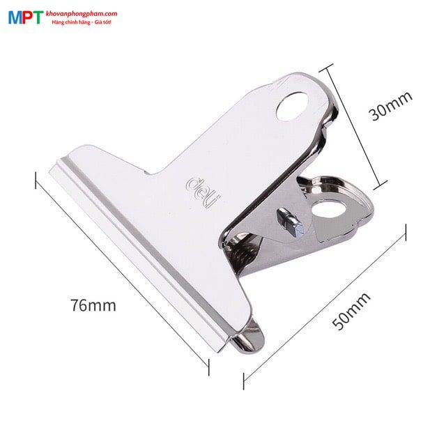 Vỉ 4 Kẹp inox Deli 9533 kích thước 76mm