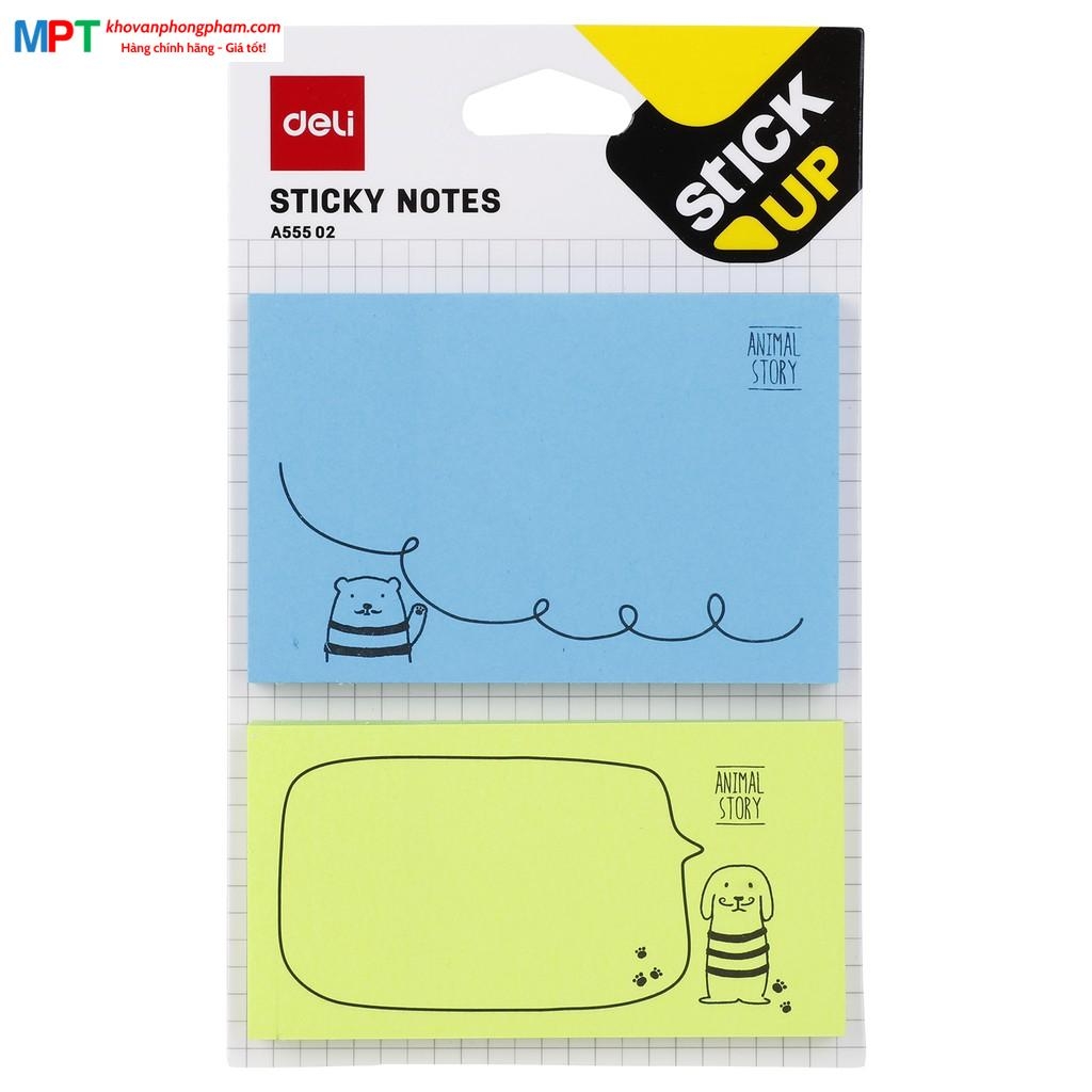 Giấy nhớ Deli A55502 nhiều màu ngộ nghĩnh