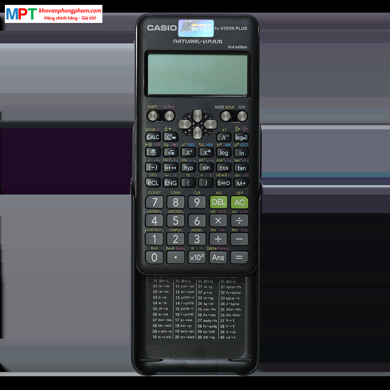 [CHÍNH HÃNG DO BITEX PP] Máy tính Casio FX-570VN PLUS NEW - Tặng 05 bút bi