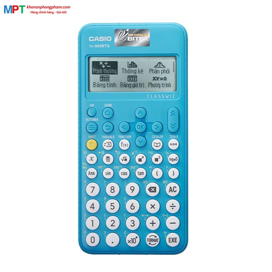 [VỎ HỘP MỚI T11/2024] Máy tính Casio FX-880BTG - Tặng kèm 2 bút bi Pilot và 10 bút bi hoặc 1 file 20 lá trị giá 30K
