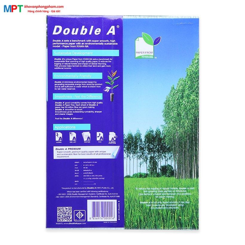 [GIẤY 500 TỜ/TẬP] Giấy In A4 Double A Định Lượng 70gsm