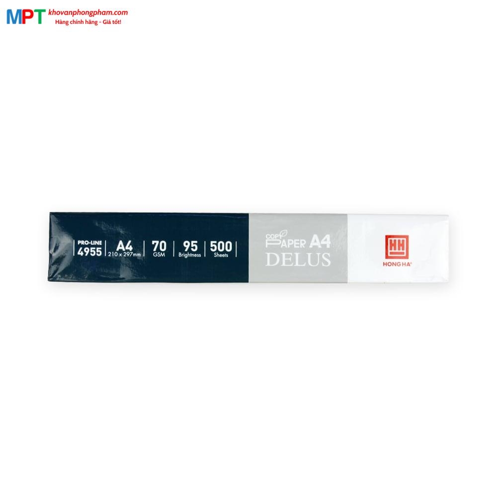 [GIÁ SỐC] Giấy in A4 Hồng Hà Delus ĐL75gms 4955