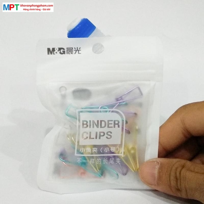 Kẹp sắt hình nhiều màu M&G ABSN2681 (16 cái/túi)