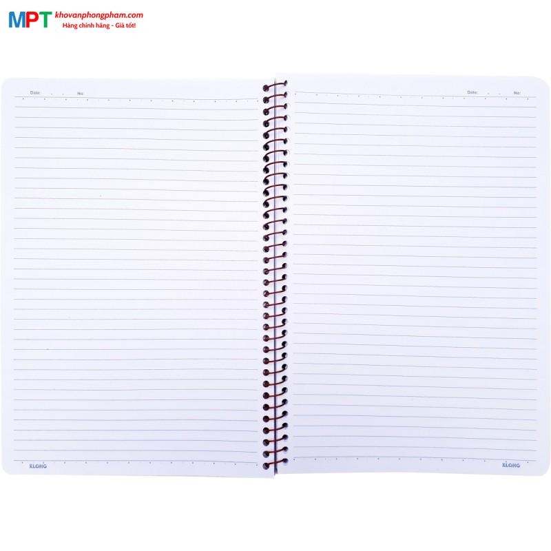 Sổ lò xo Klong đơn A4 500 trang 396 - Định lượng 58gsm - Kích thước 210x297mm