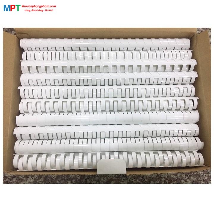 Lò xo nhựa 20mm đóng 160 tờ (Hộp 100 chiếc)