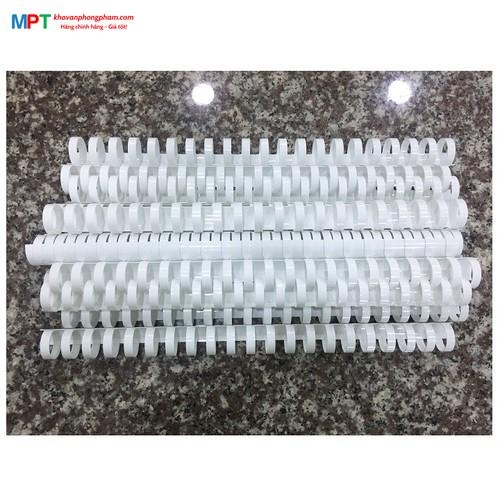 Lò xo nhựa 25mm đóng 210 tờ (Hộp 50 chiếc)