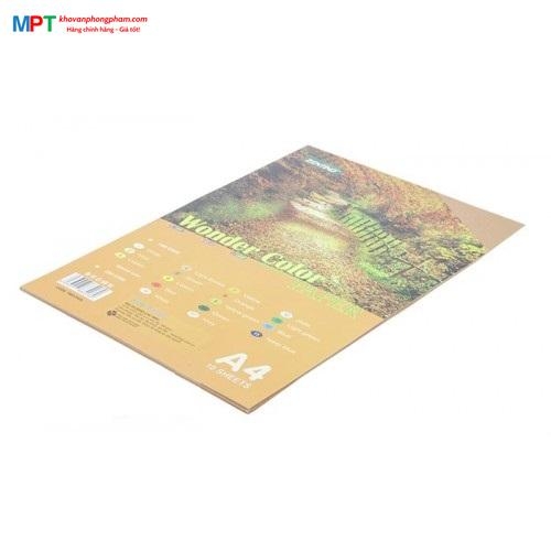 Bìa Ganh Zentino A4 10 Tờ ĐL180gsm - Màu BROWN