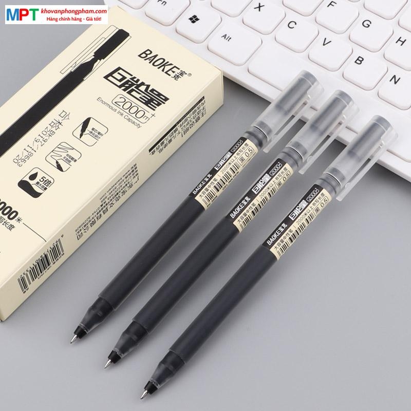 Bút gel Baoke PC3808 nét 0.5mm - viết được 2.000m siêu nhiều mực