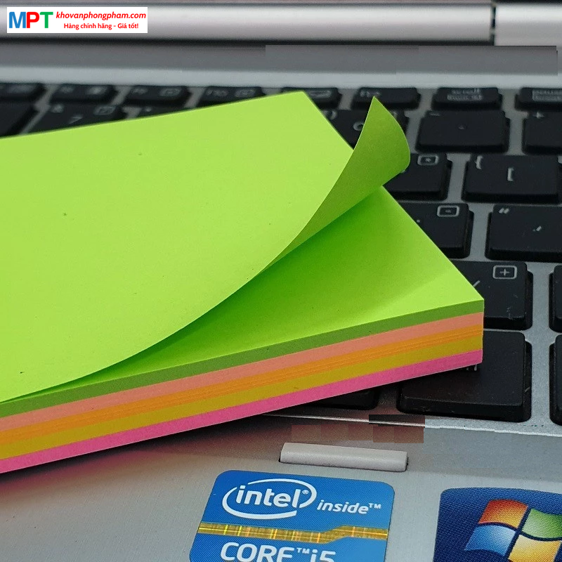 Giấy nhớ PENKO 3x4 - Kích thước 76 x 102mm - 5 màu quang