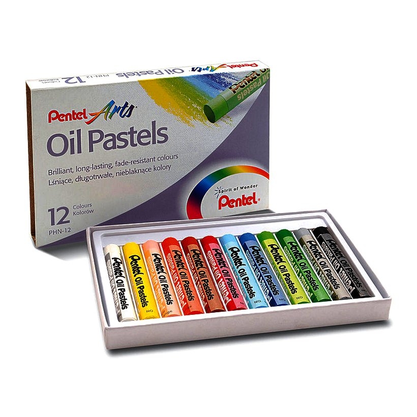 Sáp dầu 12 màu Pentel PHN-12