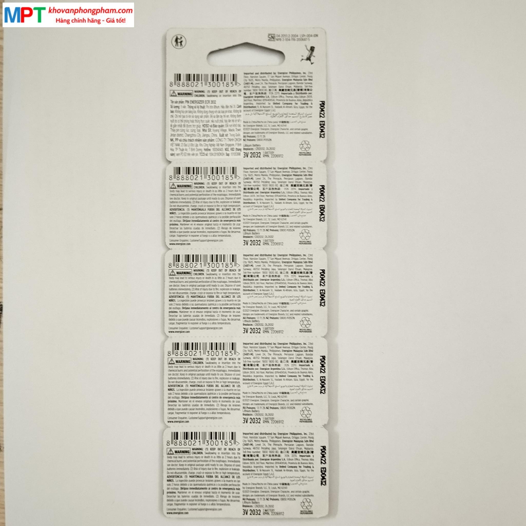 [CHÍNH HÃNG] Pin Cúc CR2032 Energizer