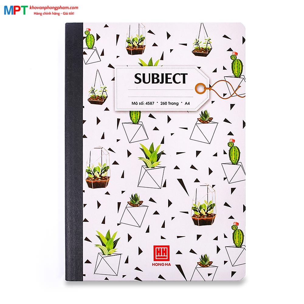 Sổ bìa bồi Hồng Hà Subject A4 260 trang 4587