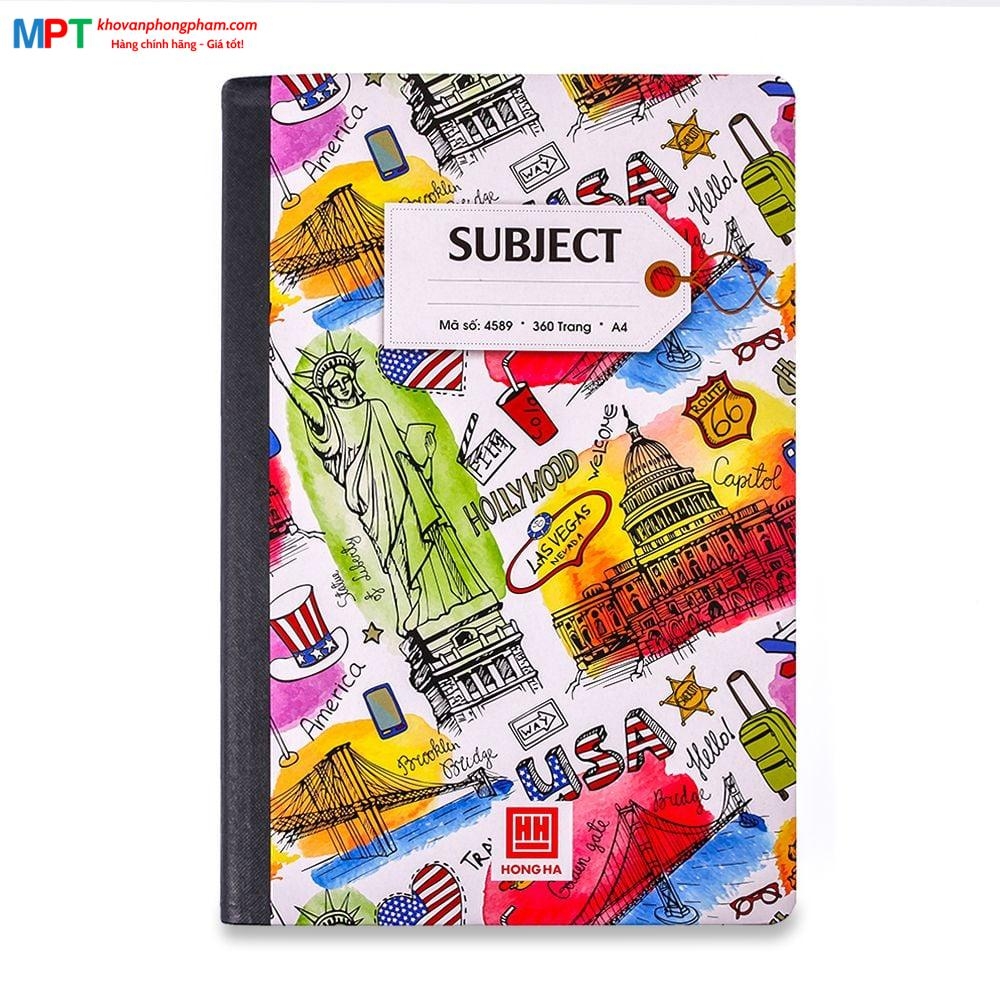 Sổ bìa bồi Hồng Hà Subject A4 360 trang 4589