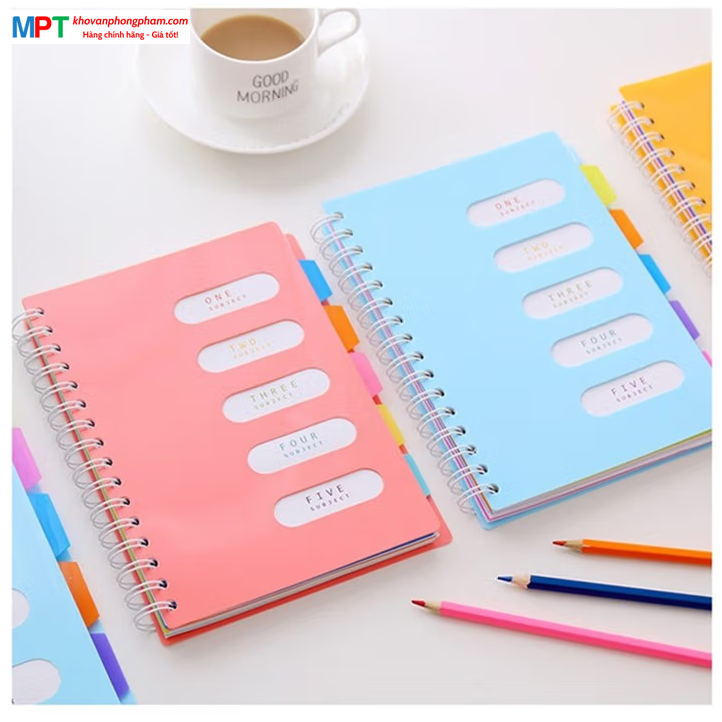 Sổ lò xo B5 có phân trang Heeton D16-653 - Kích thước: 177x256mm