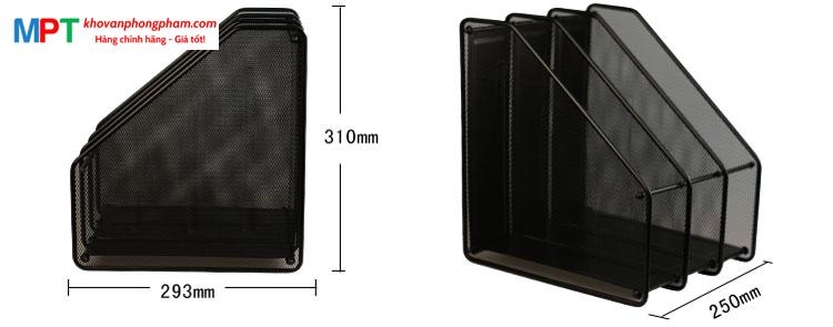 Khay tài liệu 3 ngăn sắt Sunwood 1220