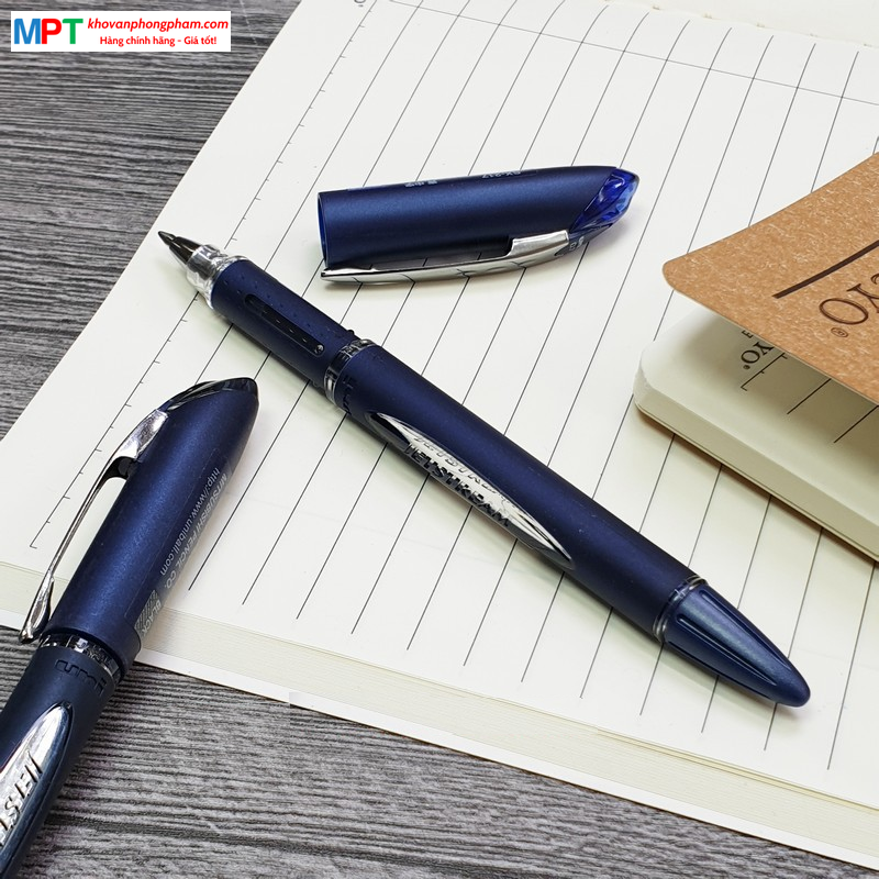 [MUA 12 CÁI TẶNG 1 CÁI] Bút bi Uni Jetstream SX-217 Ngòi 0.7mm đậy nắp - Mực xanh (Nhập khẩu bởi Cty Thái Á)