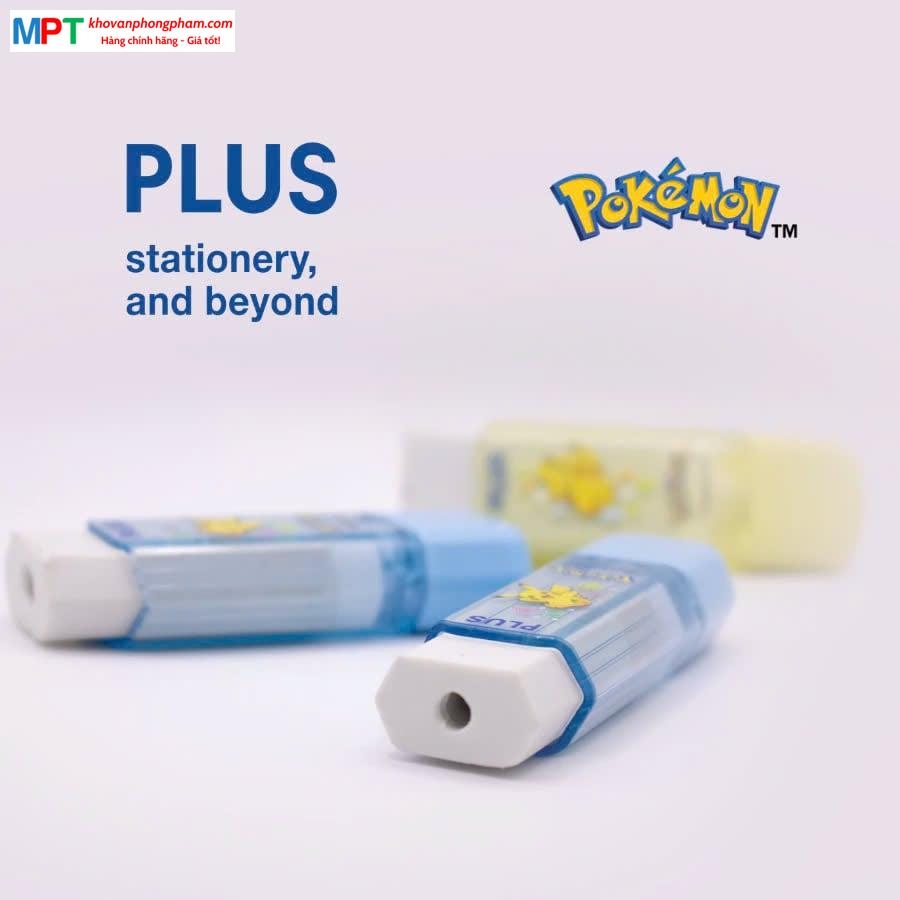 Tẩy chì Xoay PLUS Pokemon - Kích thước 66 x 21 x 13 mm