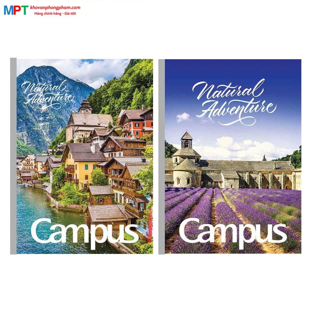 Vở kẻ ngang có chấm Campus Adventure 200 trang - Mua 5 quyển tặng 01 bút bi