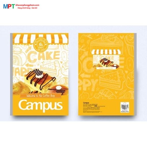 Vở kẻ ngang có chấmCampus Coffee Shop 200 trang - Mua 5 quyển tặng bút bi