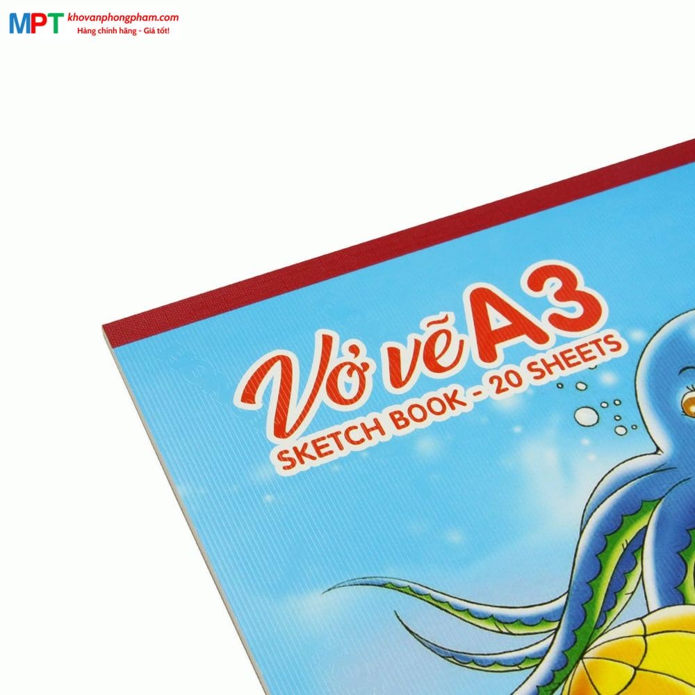 Vở vẽ A3 Hồng Hà 20 tờ 4942