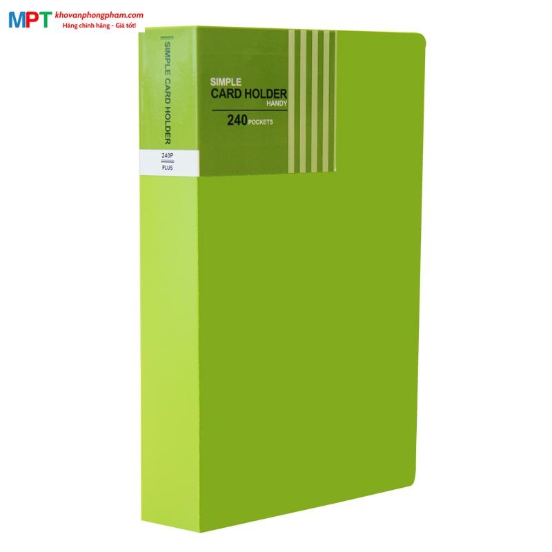 Sổ lưu danh thiếp Plus 240 thiếp cỡ A5 - Name card holder A5-240P