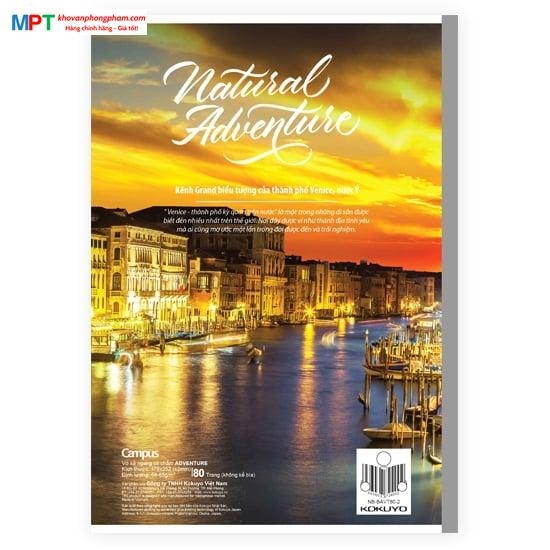 Vở kẻ ngang có chấm Campus Adventure 80 trang - Mua 10 quyển tặng 01 bút bi