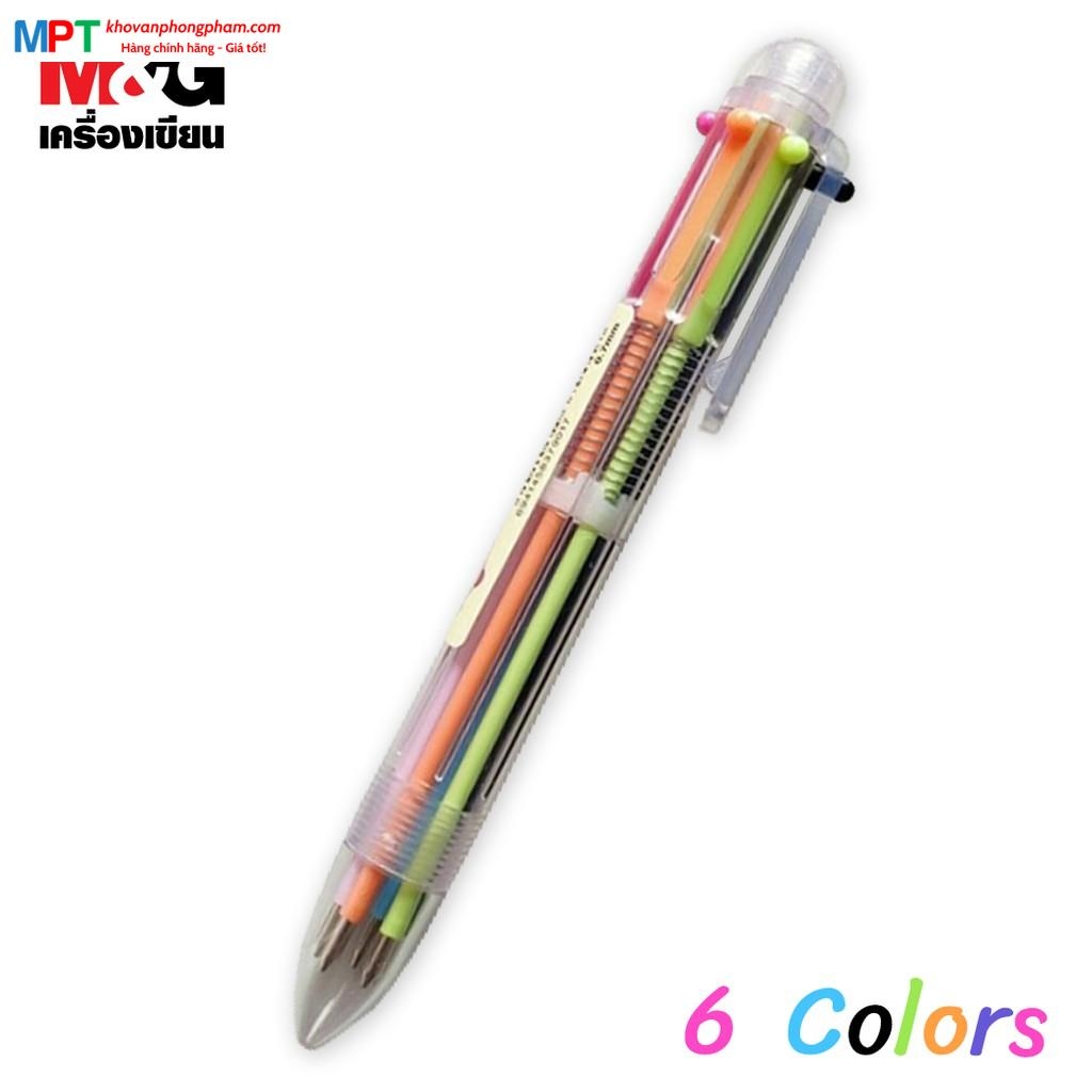 Bút bi 6 màu M&G ABPV6101