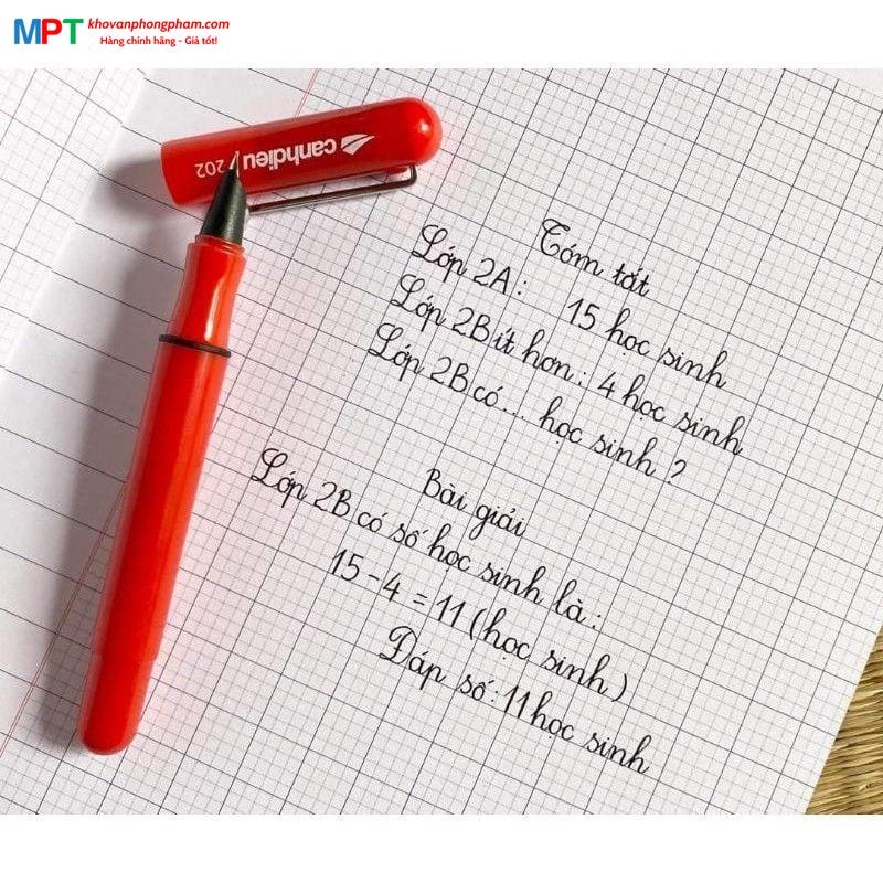 Bút máy Cánh Diều 202 - Ngòi nét tròn và ngòi mài thanh đậm