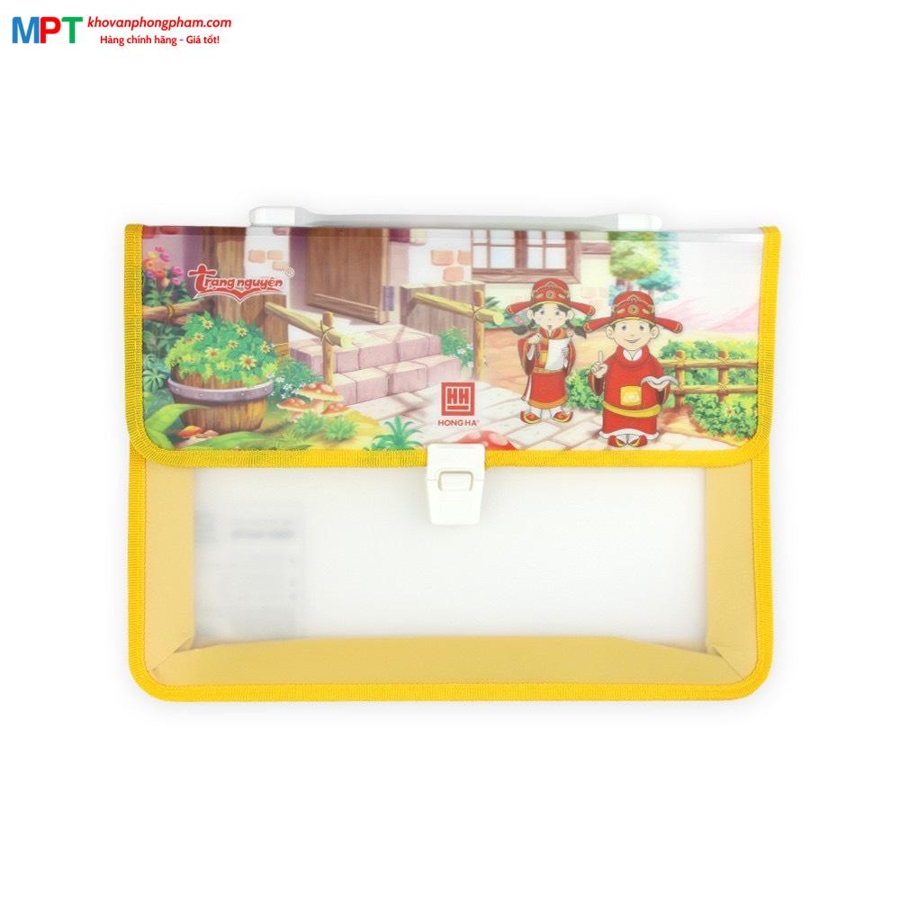 Cặp học thêm 2 ngăn Hồng Hà 3862 - Tặng kèm bút máy Smartkids